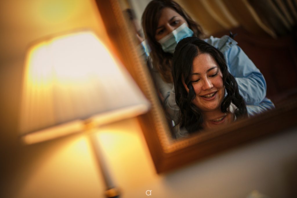 maquiagem da noiva no Palácio Estoril Hotel