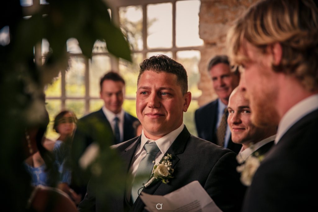 noivo emocionado no Forte da Cruz